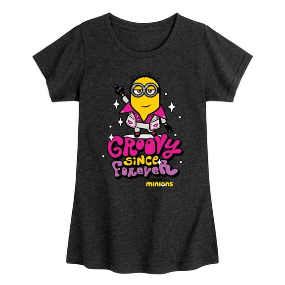 Despicable Me Minions - Groovy Since Forever - Toddler & Youth Girls Short Sleeve Graphic T-Shirt