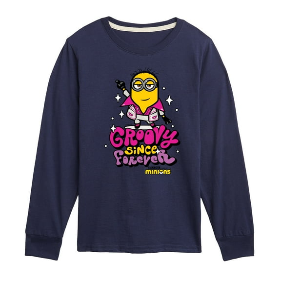 Despicable Me Minions - Groovy Since Forever - Toddler & Youth Long Sleeve Graphic T-Shirt
