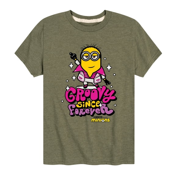Despicable Me Minions - Groovy Since Forever - Toddler & Youth Short Sleeve Graphic T-Shirt
