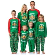 Despicable Me Minions Happy Holidays 2PC Sleep Matching Family Christmas Pajama Set Sleepwear Loungewear