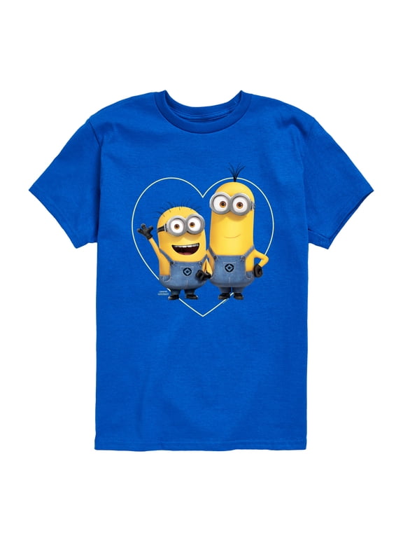 - Minions Heart Boys' Short Sleeve Graphic T-Shirt