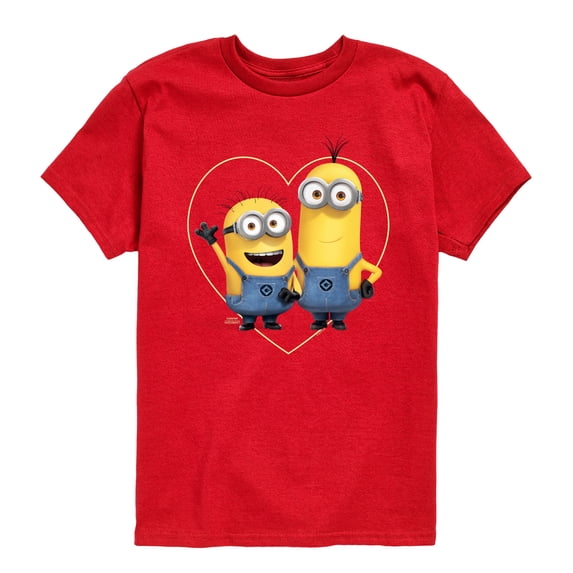 Despicable Me - Minions Heart Boys' Short Sleeve Graphic T-Shirt