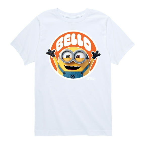 Despicable Me Minions - Hello Bello - Toddler & Youth Short Sleeve Graphic T-Shirt