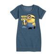 thumbnail image 1 of Despicable Me Minions - Only Here For The Eats - Toddler & Youth Girls Fleece Dress, 1 of 5