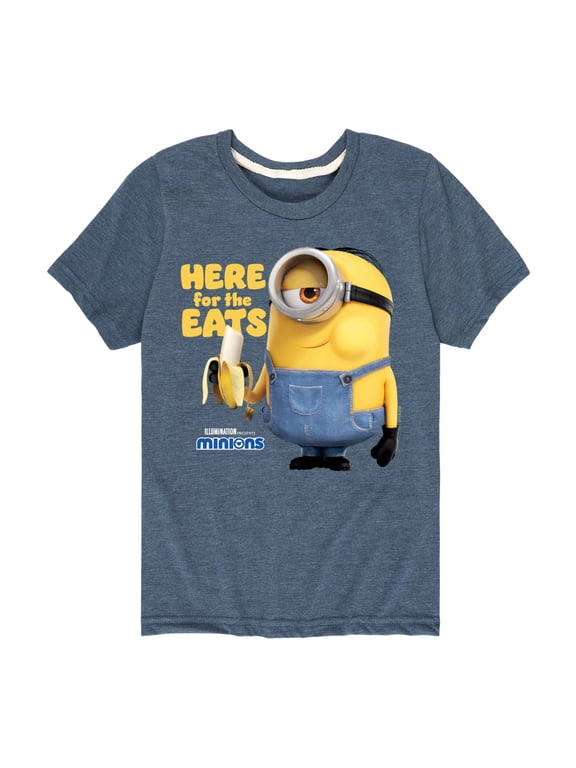 - Minion Banana Here For The Eats Boys' Short Sleeve Graphic T-Shirt
