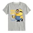 thumbnail image 1 of Despicable Me Minions - Here For The Eats - Toddler & Youth Short Sleeve Graphic T-Shirt, 1 of 5