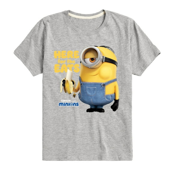 Despicable Me Minions - Here For The Eats - Toddler & Youth Short Sleeve Graphic T-Shirt