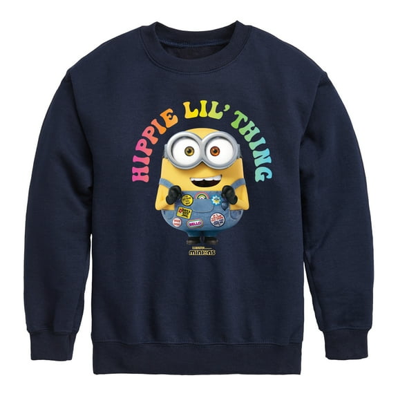 Despicable Me Minions - Hippie Lil' Thing - Toddler & Youth Crewneck Fleece Sweatshirt