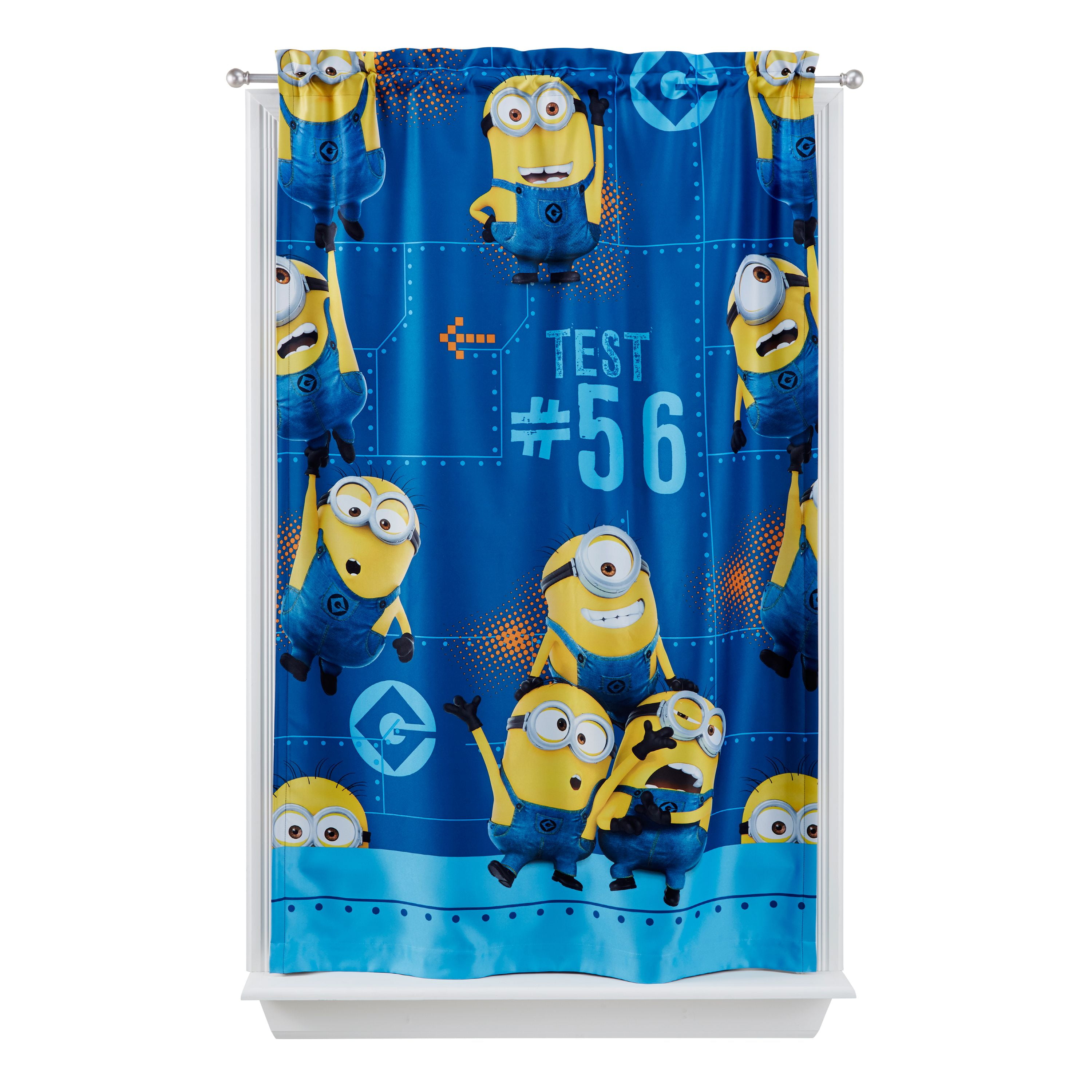 Despicable Me Minions Kids Lights Off Room Darkening Curtain Panel, 63