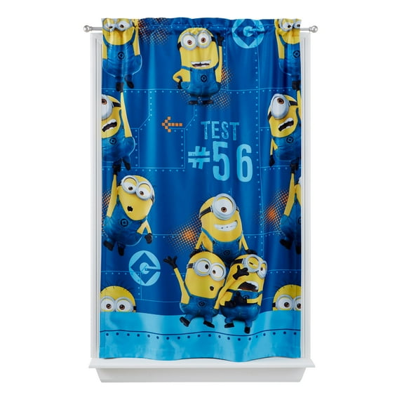 Despicable Me Minions Kids Lights Off Room Darkening Curtain Panel, 63-inch L