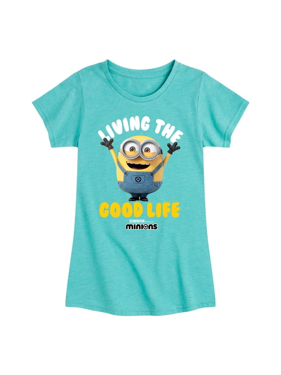 Minions - Living The Good Life - Toddler & Youth Girls Short Sleeve Graphic T-Shirt