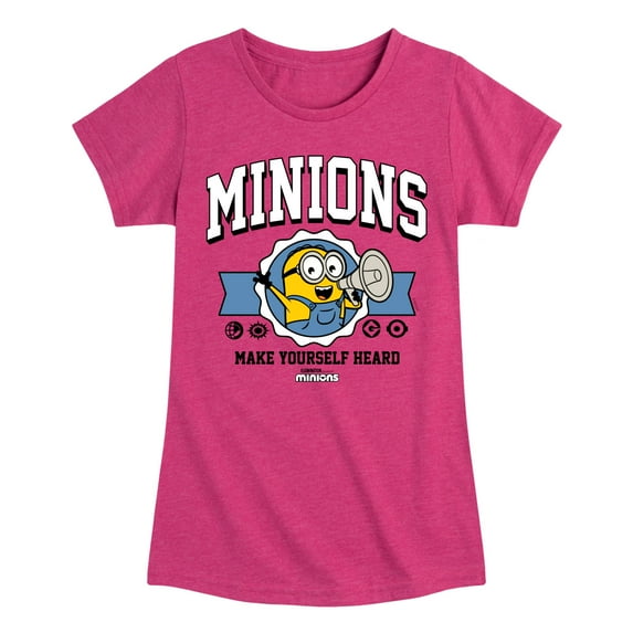 Despicable Me Minions - Make Yourself Heard - Toddler & Youth Girls Short Sleeve T-Shirt