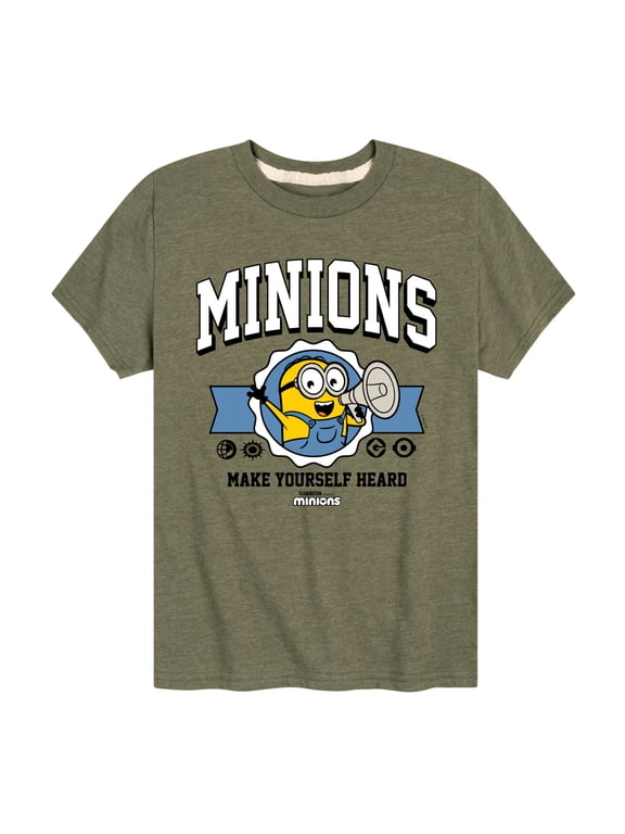 Minions - Make Yourself Heard Boys' Short Sleeve Graphic T-Shirt