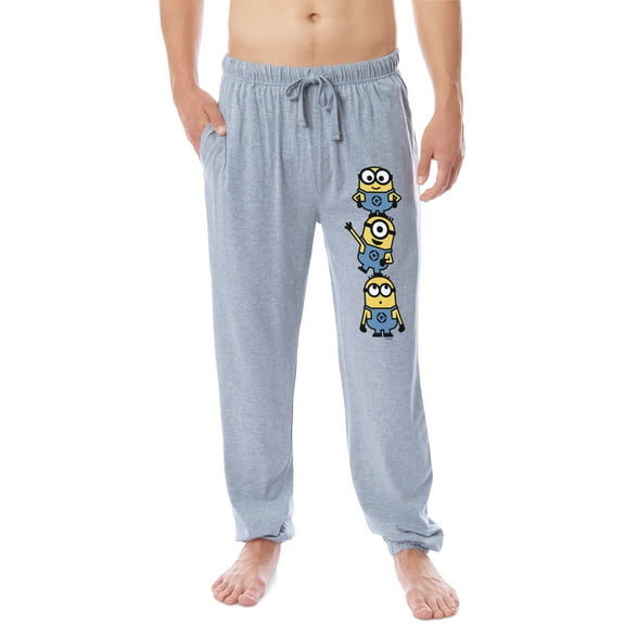 Despicable Me Minions Men's Chibi Sleep Jogger Pajama Pants For Adults