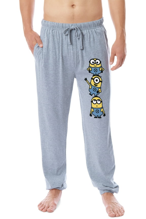 Despicable Me Minions Men's Chibi Sleep Jogger Pajama Pants For Adults