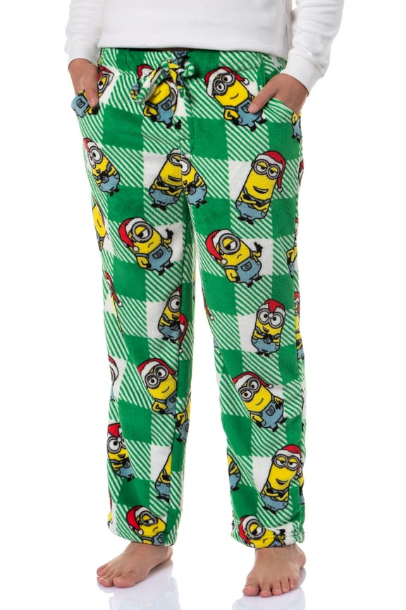 Despicable Me Minions Men's Christmas Santa Adult Sleep Lounge Pajama Pants