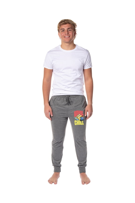 Despicable Me Minions Mens' Movie Binge Chill Jogger Sleep Pajama Pants X-Large