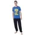 thumbnail image 1 of Despicable Me Minions Mens' Movie Binge Chill Jogger Sleep Pajama Set, 1 of 5