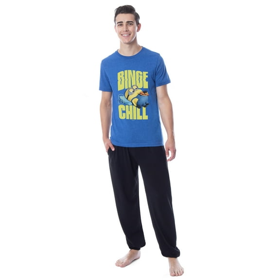 Despicable Me Minions Mens' Movie Binge Chill Jogger Sleep Pajama Set