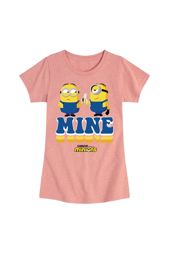Minions - Mine Mine Mine - Toddler & Youth Girls Short Sleeve Graphic T-Shirt