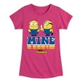 thumbnail image 1 of Despicable Me Minions - Mine Mine Mine - Toddler & Youth Girls Short Sleeve Graphic T-Shirt, 1 of 5