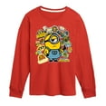 thumbnail image 1 of Despicable Me Minions - Minion & Banana Stickers - Toddler & Youth Long Sleeve Graphic T-Shirt, 1 of 5
