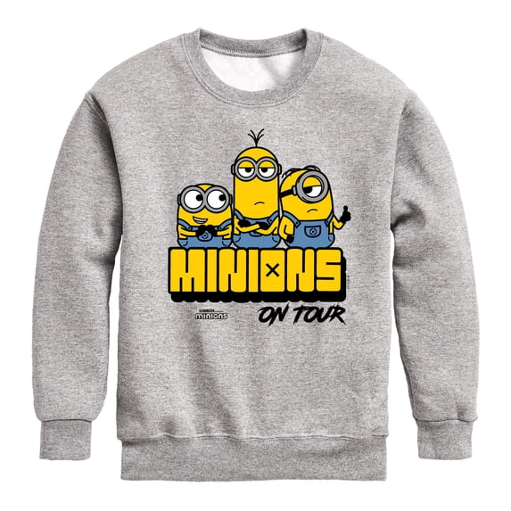 Despicable Me Minions - Minions On Tour Boys' Graphic Long Sleeve Fleece Sweatshirt