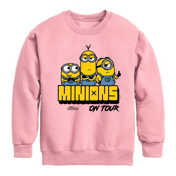 Despicable Me Minions - Minions On Tour Boys' Graphic Long Sleeve Fleece Sweatshirt