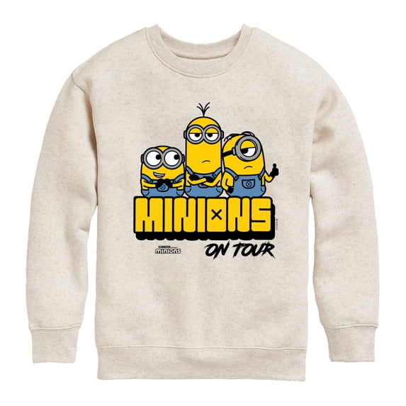 Despicable Me Minions - Minions On Tour Boys' Graphic Long Sleeve Fleece Sweatshirt