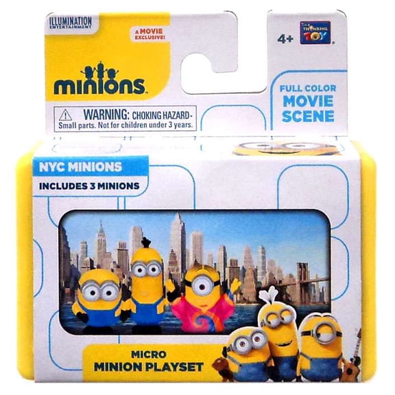 Despicable Me Minions Movie NYC Minions Micro Playset