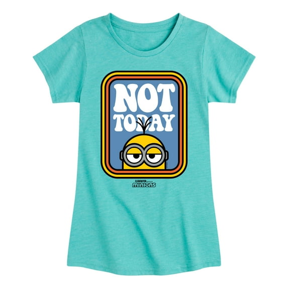 Despicable Me Minions - Not Today - Toddler & Youth Girls Short Sleeve Graphic T-Shirt
