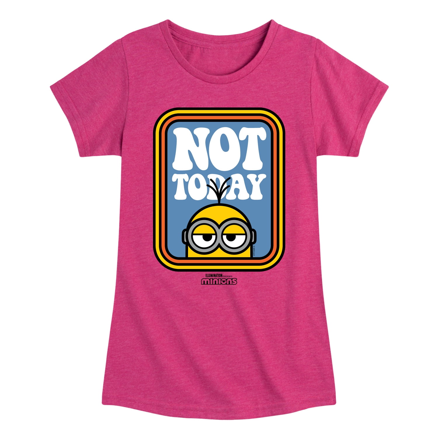 Despicable Me Minions Not Today Toddler & Youth Girls Short Sleeve