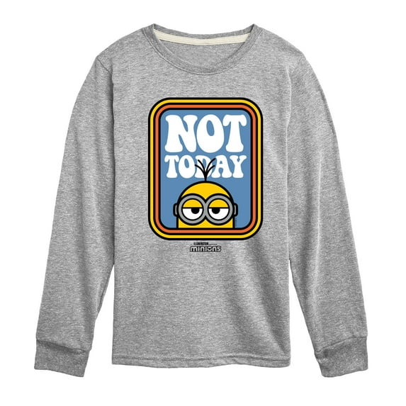 Despicable Me Minions - Not Today - Toddler & Youth Long Sleeve Graphic T-Shirt