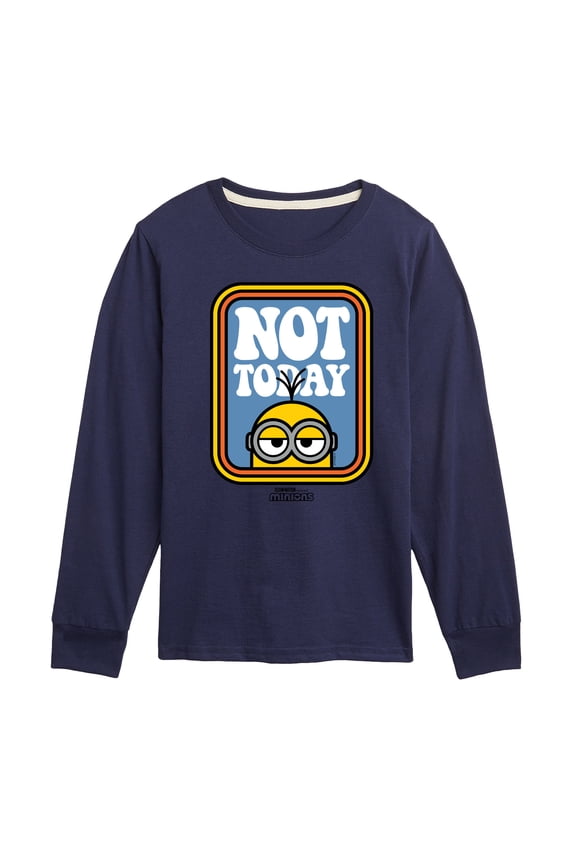 Minions - Not Today - Toddler & Youth Long Sleeve Graphic T-Shirt