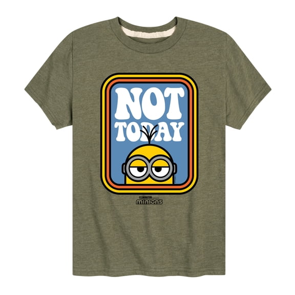 Despicable Me Minions - Not Today - Toddler & Youth Short Sleeve Graphic T-Shirt