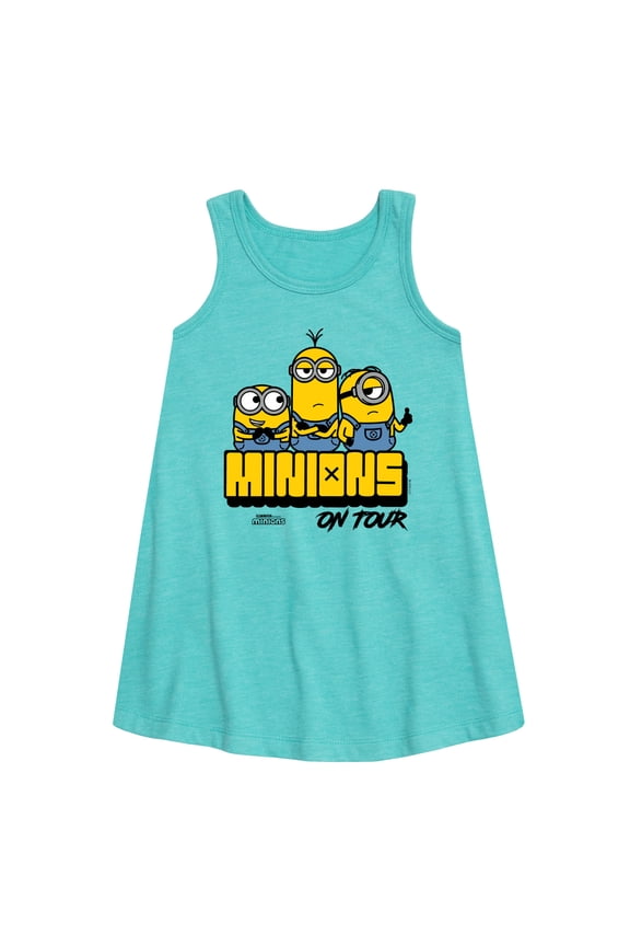 Minions - Minions On Tour - Toddler & Youth Girls A-line Dress