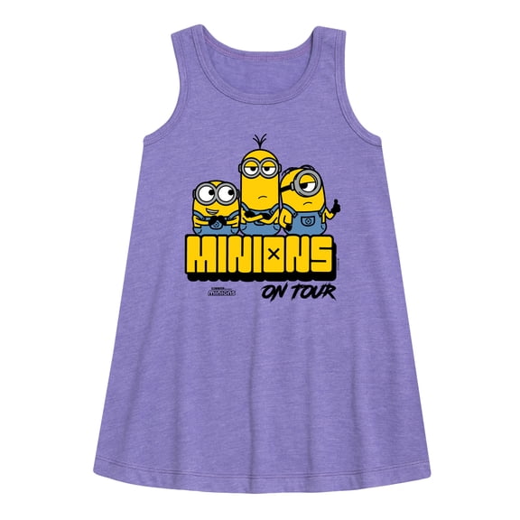 Despicable Me Minions - Minions On Tour - Toddler & Youth Girls A-line Dress