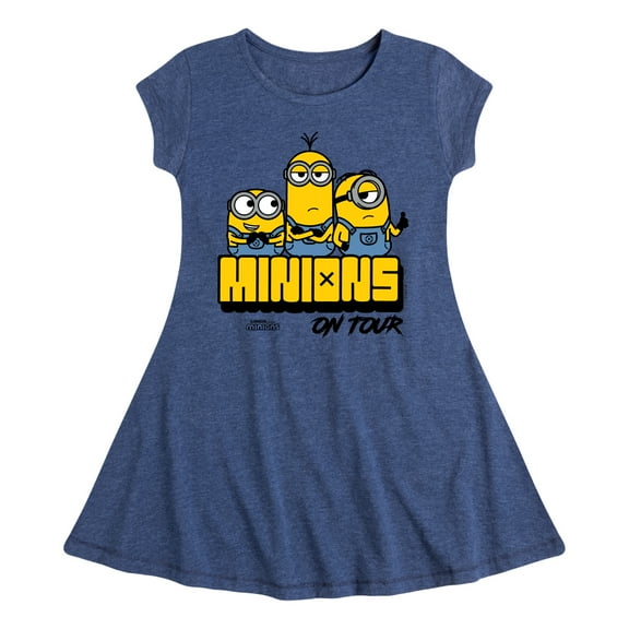 Despicable Me Minions - Minions On Tour - Toddler & Youth Girls Fit & Flare Dress