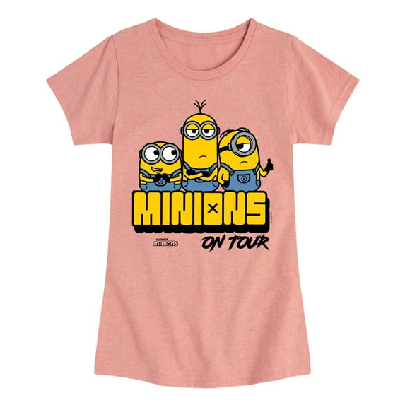 Despicable Me Minions - On Tour - Toddler & Youth Girls Short Sleeve Graphic T-Shirt