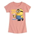 thumbnail image 1 of Despicable Me Minions - Only Here For The Eats - Toddler & Youth Girls Short Sleeve Graphic T-Shirt, 1 of 5