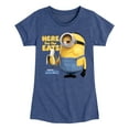 thumbnail image 1 of Despicable Me Minions - Only Here For The Eats - Toddler & Youth Girls Short Sleeve Graphic T-Shirt, 1 of 5
