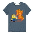 thumbnail image 1 of Despicable Me Minions - Only Here For The Eats - Toddler & Youth Short Sleeve Graphic T-Shirt, 1 of 5