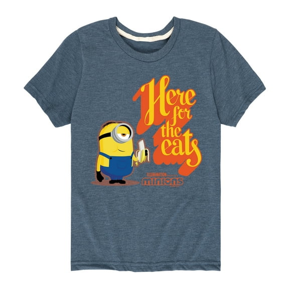 Despicable Me Minions - Only Here For The Eats - Toddler & Youth Short Sleeve Graphic T-Shirt