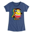 thumbnail image 1 of Despicable Me Minions - Retro Rainbow Skater - Toddler & Youth Girls Short Sleeve Graphic T-Shirt, 1 of 5