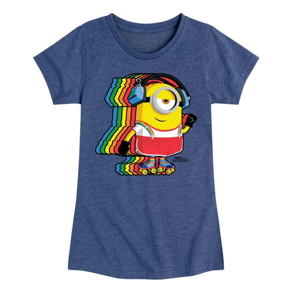 Despicable Me Minions - Retro Rainbow Skater - Toddler & Youth Girls Short Sleeve Graphic T-Shirt