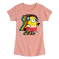 thumbnail image 1 of Despicable Me Minions - Retro Rainbow Skater - Toddler & Youth Girls Short Sleeve Graphic T-Shirt, 1 of 5