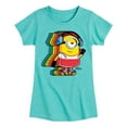 thumbnail image 1 of Despicable Me Minions - Retro Rainbow Skater - Toddler & Youth Girls Short Sleeve Graphic T-Shirt, 1 of 5