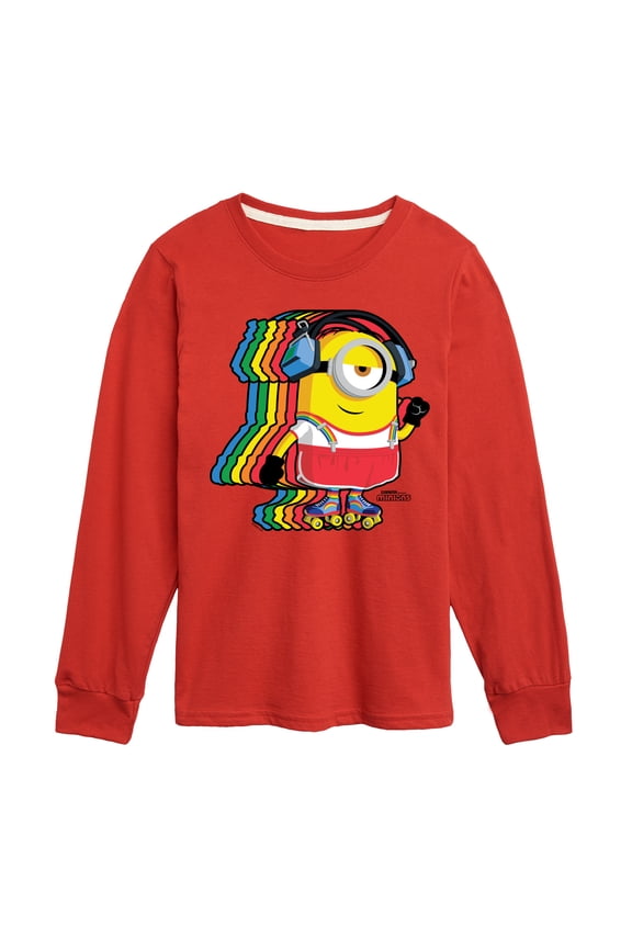 Minions - Retro Rainbow Skater - Toddler & Youth Long Sleeve Graphic T-Shirt
