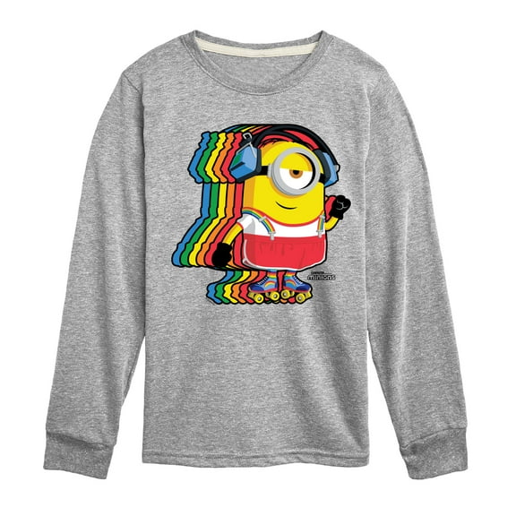 Despicable Me Minions - Retro Rainbow Skater - Toddler & Youth Long Sleeve Graphic T-Shirt