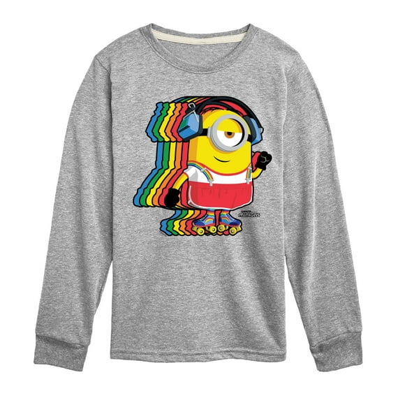 Despicable Me Minions - Retro Rainbow Skater - Toddler & Youth Long Sleeve Graphic T-Shirt